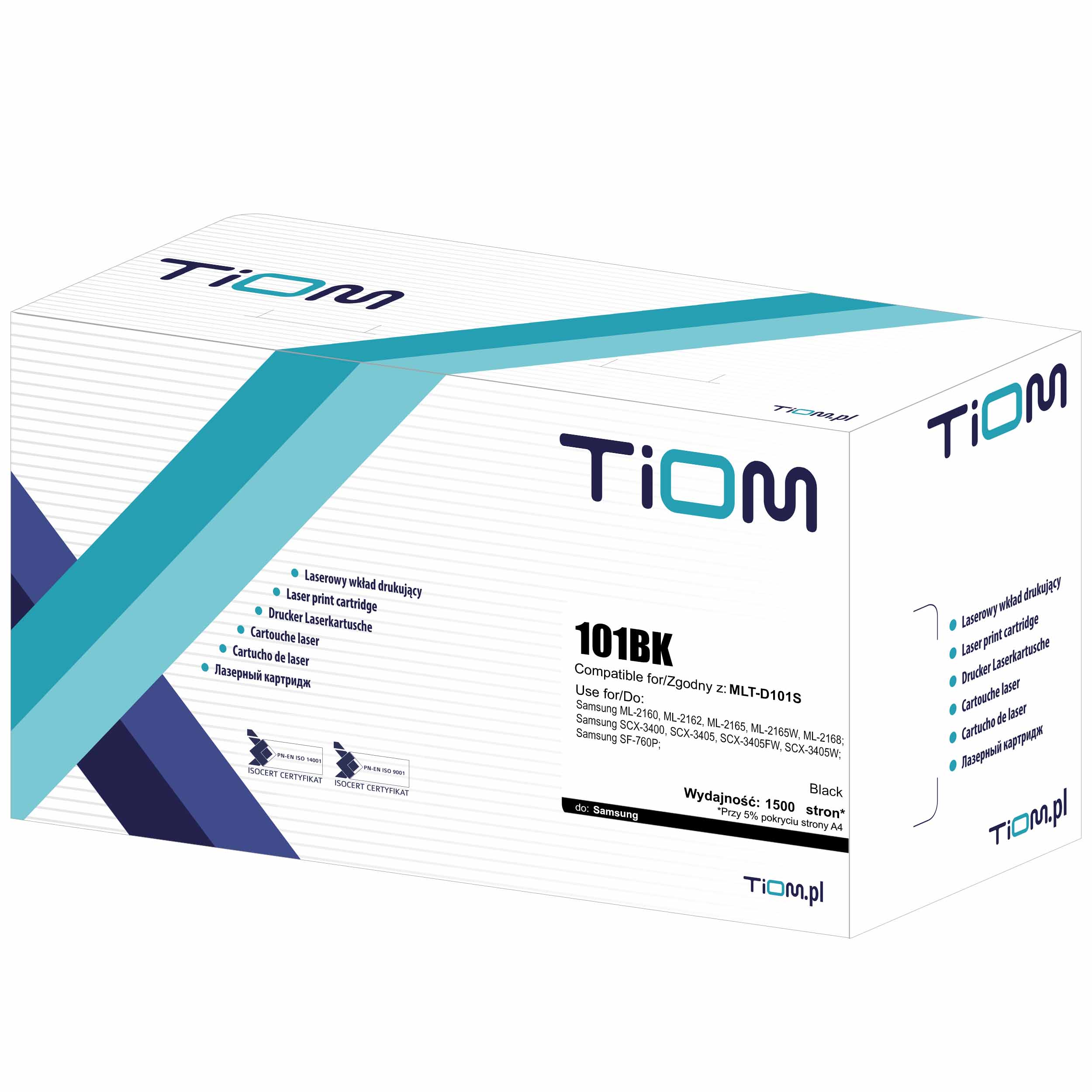Toner 101s Do Samsung Ml 2160 Ml 2161 Ml 2164 Ml 2165 Ml 2168 Scx 3400 Scx