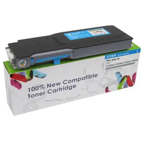 Toner CW-D3760CN Cyan do drukarek Dell (Zamiennik Dell FMRYP / 593-11122) [9k]
