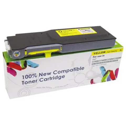 Toner CW-D3760YN Yellow do drukarek Dell (Zamiennik Dell MD8G4 / 593-11120) [9k]