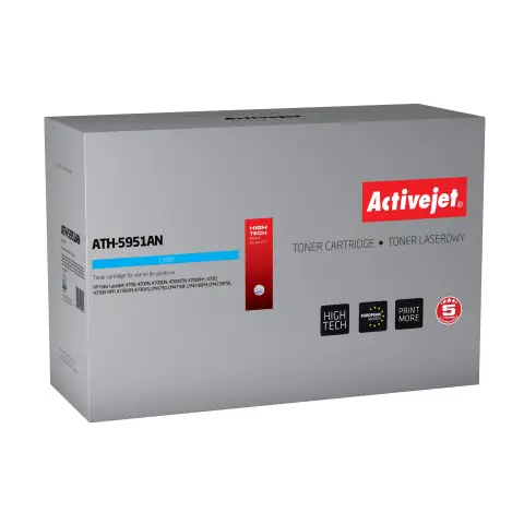 Toner ATH-5951AN Cyan do drukarek HP (Zamiennik HP 643A / Q5951A) [10k]