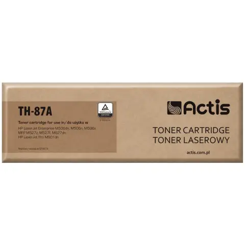 Toner ACTIS TH-87A (zamiennik HP 87A CF287A; Standard; 9 000 stron; czarny)-3584690