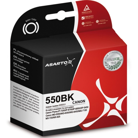 Canon PGI-550BK zamiennik -Tusz czarny do Pixma iP7250 MG5450 MG6350 MX725 MX925