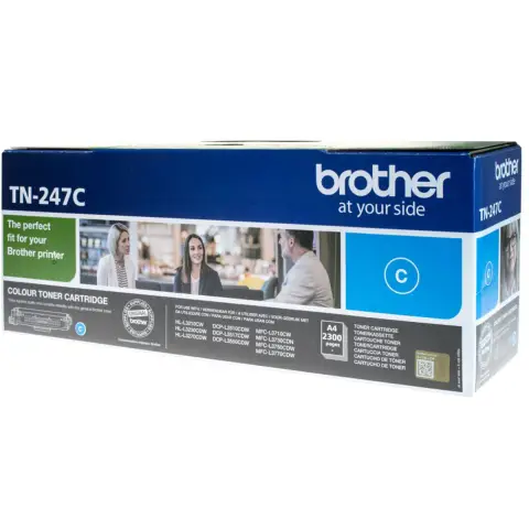 Brother TN-247C - Toner cyan do BrotherDCP-L3500, DCP-L3510, DCP-L3550, HL-L3200, HL-L3210, HL-L3230, HL-L3270, HL-L3280