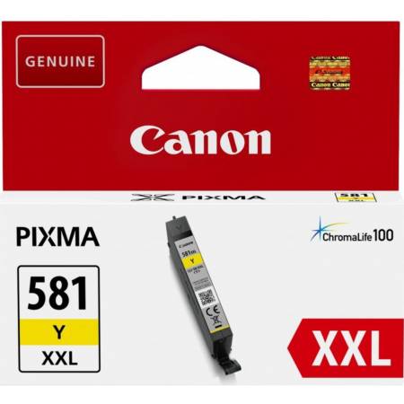 Canon CLI-581Y XXL - Tusz żółty 581YXXL do Canon TR-7500, TR-7550, TR-8500, TR-8550, TR-6100