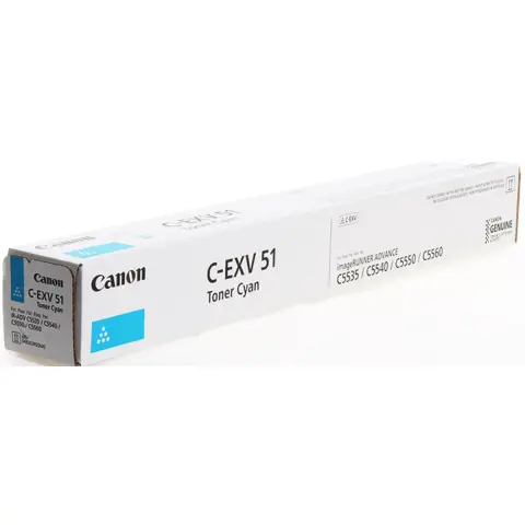 Canon C-EXV51 XL - Toner cyan do Canon iR-C5500, 5535, 5540, 5560