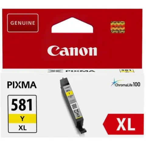 Canon CLI-581Y XL - Tusz żółty 581YXL do Canon TR-7500, TR-7550, TR-8500, TR-8550, TR-6100