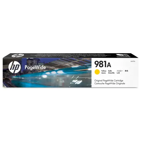 HP J3M70A - Tusz żółty 981 do HP PageWide Enterprise Color 550, 556, 580, 586, E58650