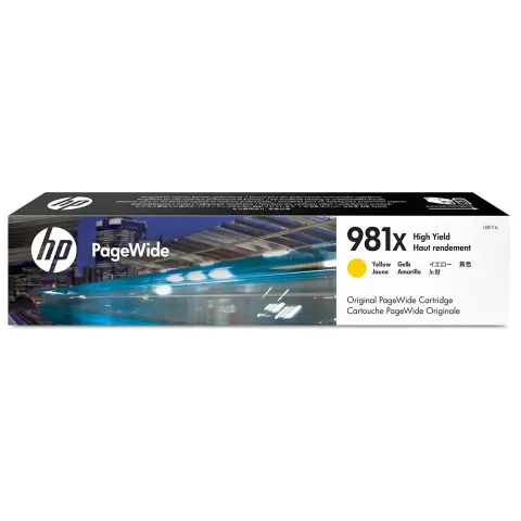 HP L0R11A - Tusz żółty 981X do HP PageWide Enterprise Color 550, 556, 580, 586, E58650