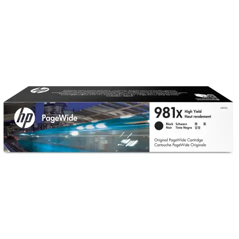 HP L0R12A - Tusz czarny 981X do HP PageWide Enterprise Color 550, 556, 580, 586, E58650