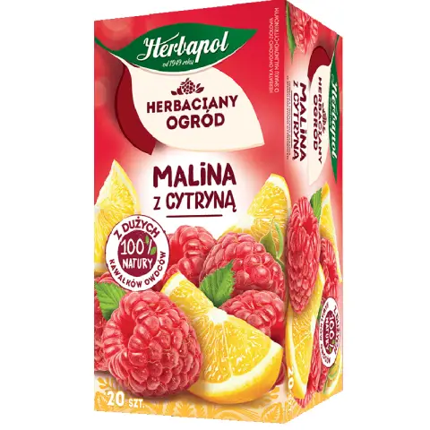 Herbata Herbapol Herbaciany Ogród | Malina z Cytryną | 20 szt