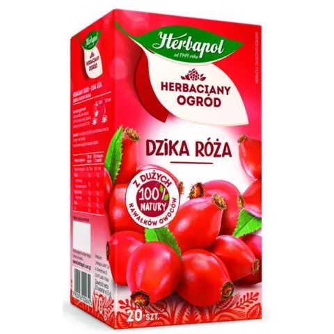 Herbata Herbapol Herbaciany Ogród | Malina z Dziką Różą | 20 szt