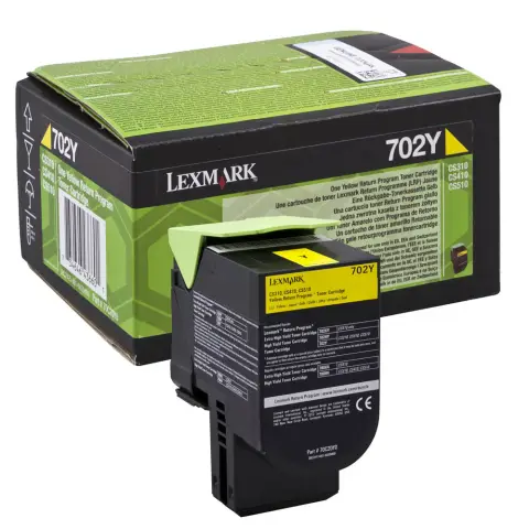 Lexmark 70C2XY0 - Toner żółty 702XM do Lexmark CS510