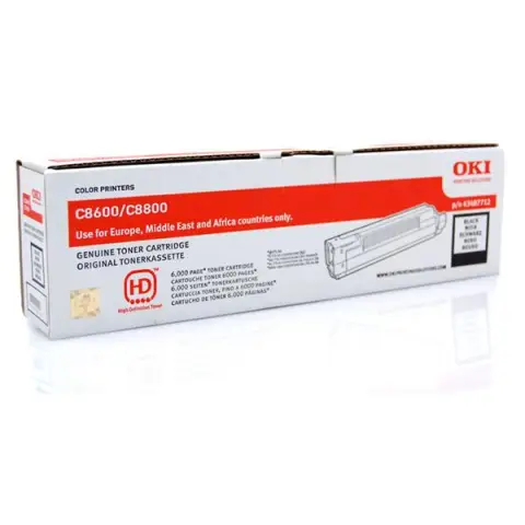 Toner OKI 43487712 Black do drukarek (Oryginalny) [6k]