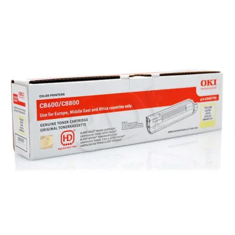 Toner OKI 43487709 Yellow do drukarek (Oryginalny) [6k]