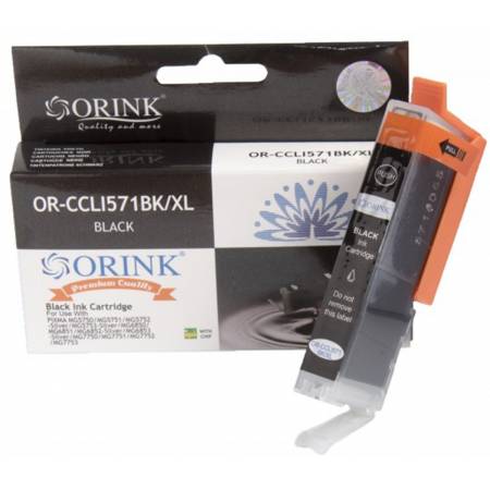 CLI-571BKXL  zamiennik - Tusz czarny do Canon Pixma MG-5750, MG-6850, MG-7750, TS-5050, TS-6050, TS-8050, TS-9050