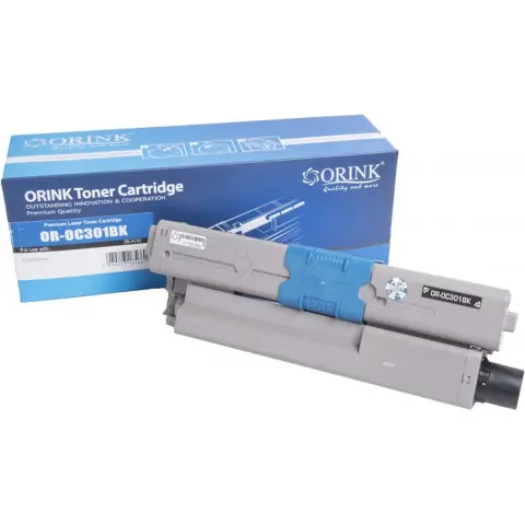 Toner czarny zamiennik do OKI C301, C321 - Zamiennik 44973536