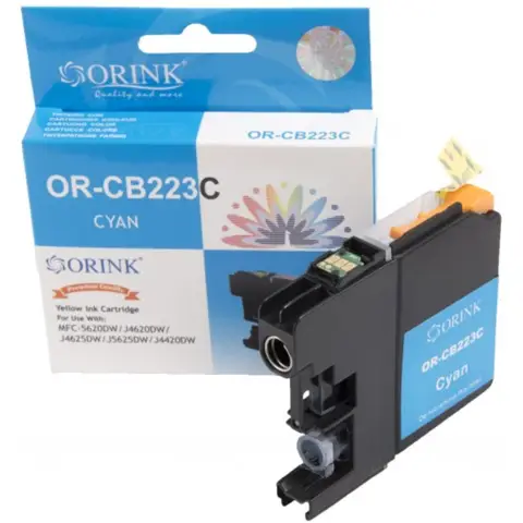 Tusz cyan do Brother DCP-J526, DCP-J4120, MFC-J480, MFC-J680, MFC-J880, MFC-J1140 - Zamiennik LC223C