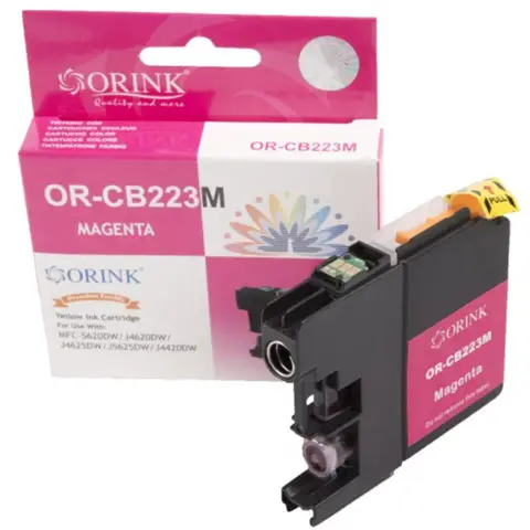 Tusz magenta do Brother DCP-J526, DCP-J4120, MFC-J480, MFC-J680, MFC-J880, MFC-J1140 - Zamiennik LC223M