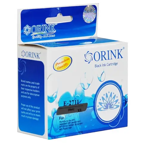 Tusz czarny do Epson WF3600, WF3620, WF3640, WF7110, WF7600, WF7620, WF7610 - Zamiennik Epson T2711 / 27XL
