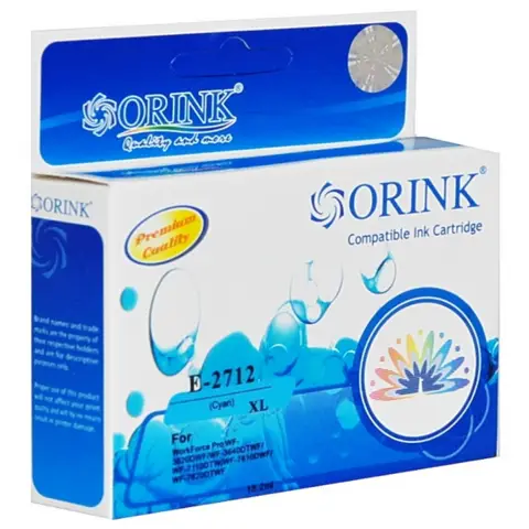 Tusz cyan do Epson WF3600, WF3620, WF3640, WF7110, WF7600, WF7620, WF7610 - Zamiennik Epson T2712 / 27XL