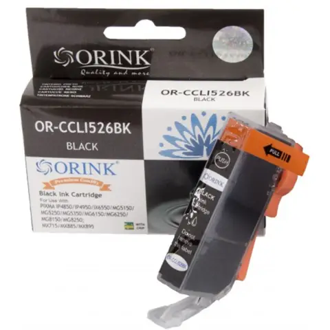 Zamiennik CLI-526BK - Tusz czarny CLI526BK do Canon PIXMA iP4850, MG515,0 MG5250, MG6150, MG8150 ...