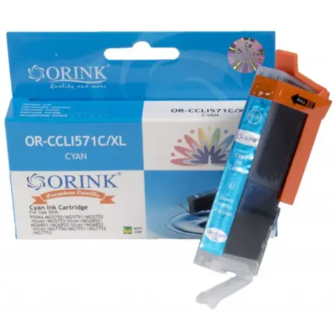 CLI-571CXL  zamiennik - Tusz Cyan do Canon Pixma MG-5750, MG-6850, MG-7750, TS-5050, TS-6050, TS-8050, TS-9050
