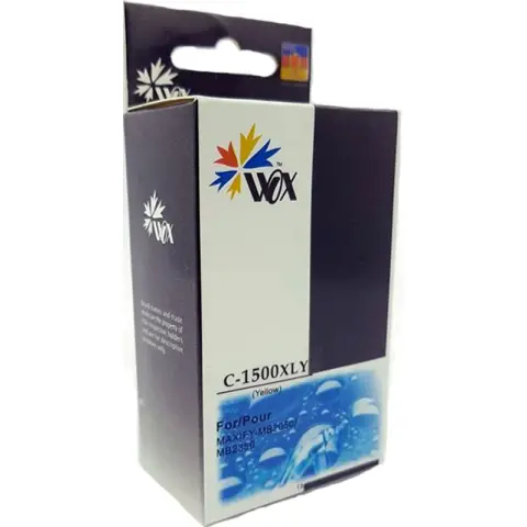 Tusz WOX-C1500YN Yellow do drukarek Canon (Zamiennik Canon PGI-1500XLY) [12ml]