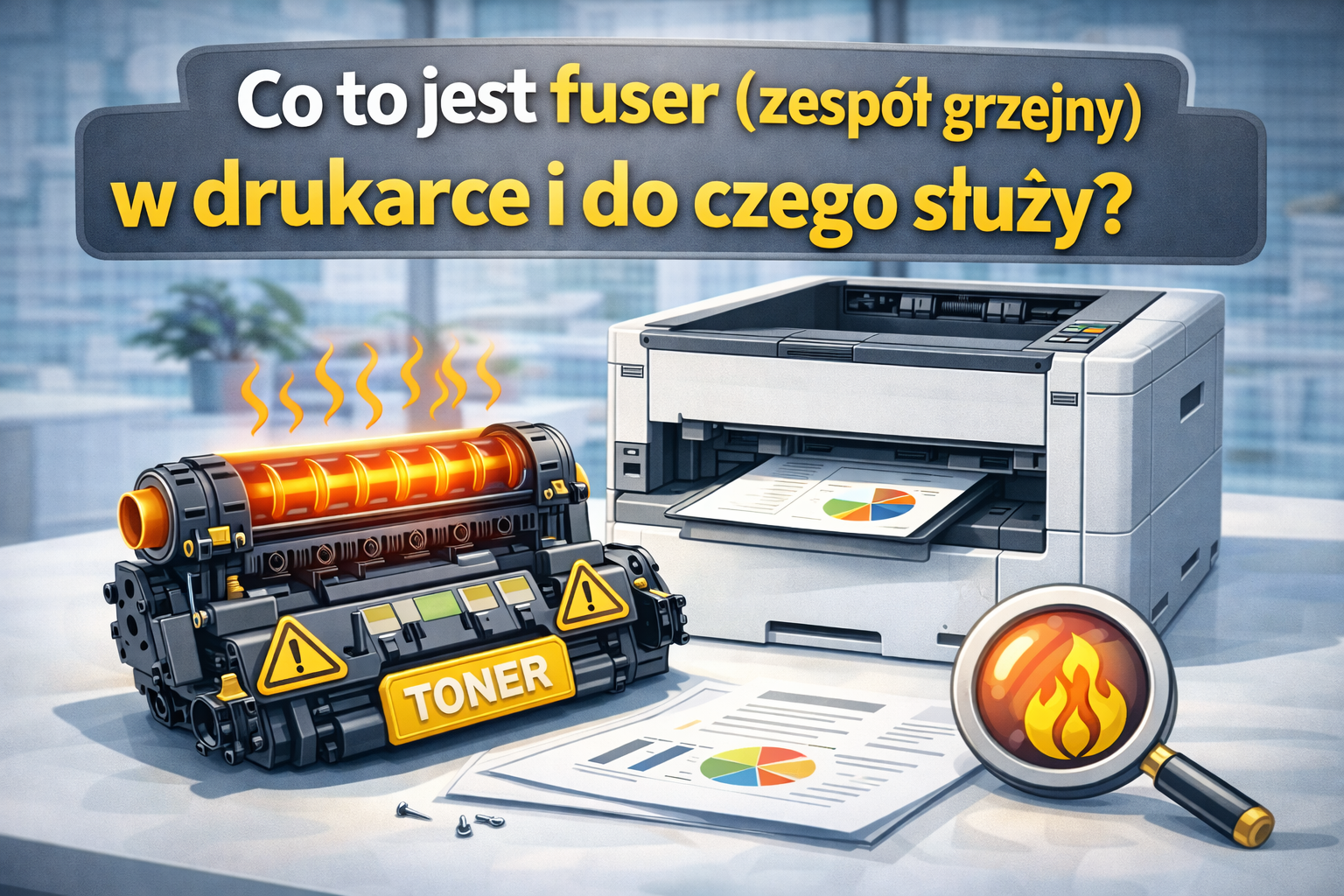 Co to jest fuser (zespół grzejny) w drukarce i do czego służy?