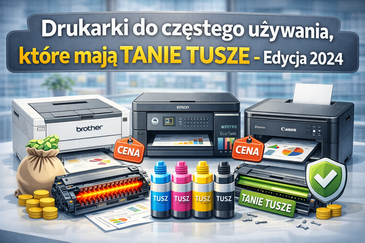 Drukarki do częstego używania., które mają TANIE TUSZE - Edycja 2024