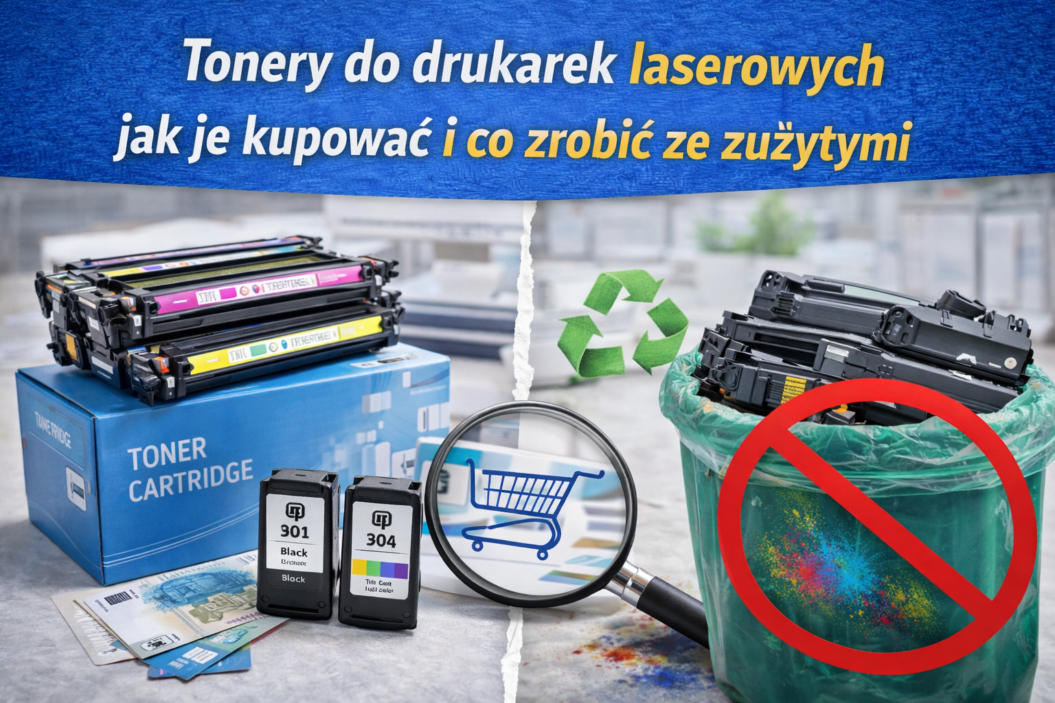 Tonery do drukarek laserowych - jak je kupować i co zrobić ze zużytymi