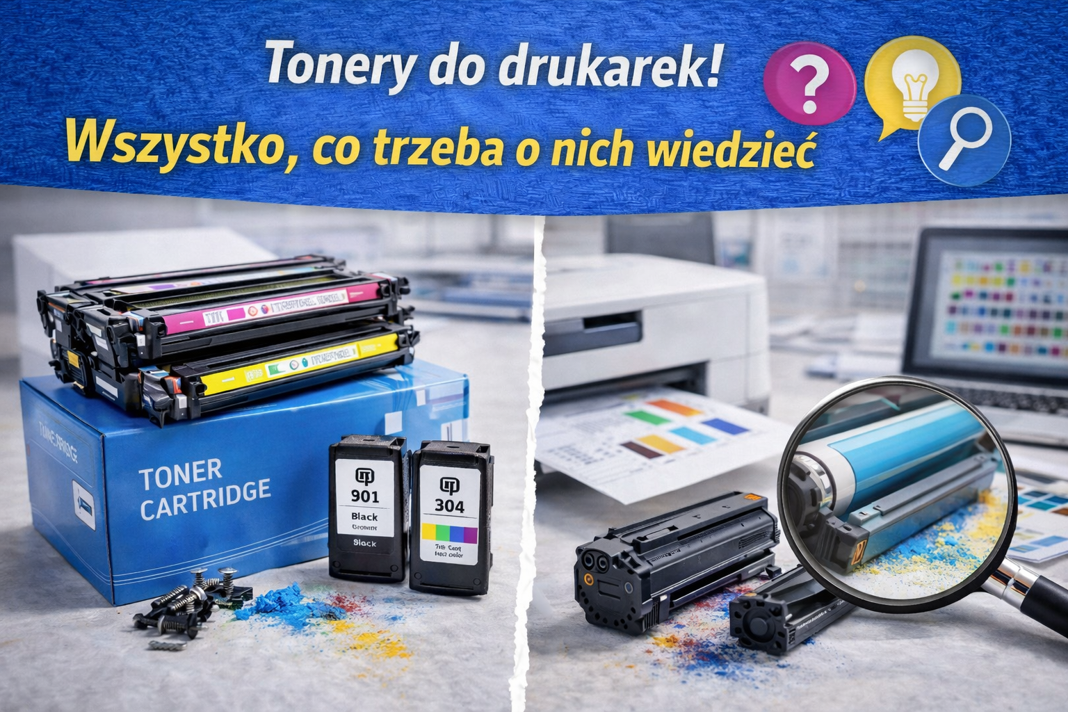 Tonery do drukarek!  Wszystko, co trzeba o nich wiedzieć.