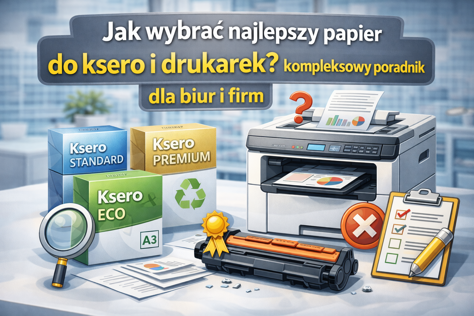 Jak wybrać najlepszy papier do ksero i drukarek ? kompleksowy poradnik dla biur i firm