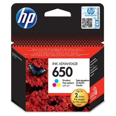 HP 650 Kolor / CZ102AE - Tusz kolorowy do HP Deskjet Ink Advantage 1015, 1515, 2515, 2545, 3515, 4645