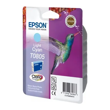 Tusz Epson T0805 Light Cyan do drukarek (Oryginalny) [7.4 ml]