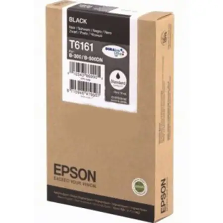 Tusz Epson T6161 Black do drukarek (Oryginalny) [76 ml]