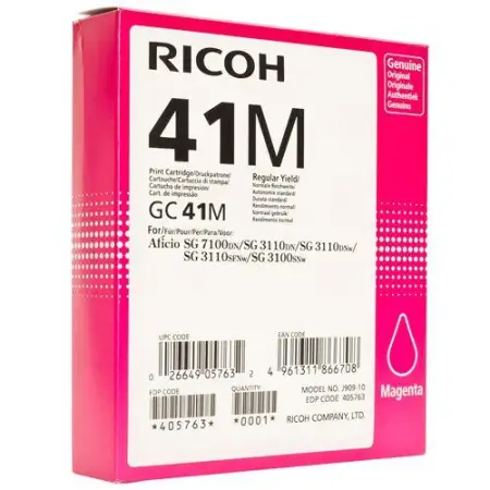 Tusz Ricoh GC 41M / 405763 Magenta do drukark (Oryginalny) [2.2k]