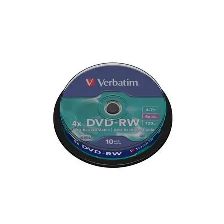 Płyty Verbatim DVD-RW 4.7GB 4x - Spindle - 10szt.