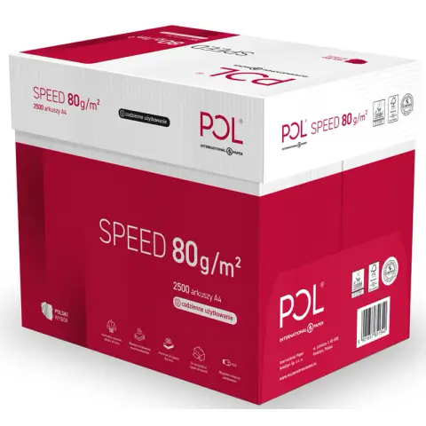 Papier ksero POLspeed 153 CIE | A4 | 80g | 500 arkuszy | Klasa C - 1 KARTON