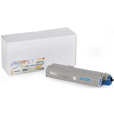 Toner ORINK LOC532/542C-H-OR Cyan do Oki (Zamiennik 46490607) [6k]