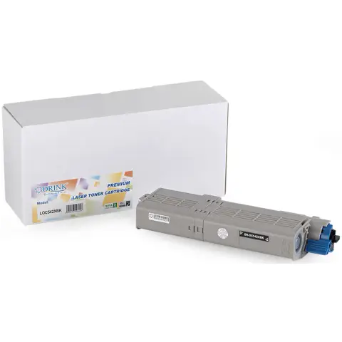 Toner ORINK LOC532/542BK-H-OR Black do Oki (Zamiennik 46490608) [7k]