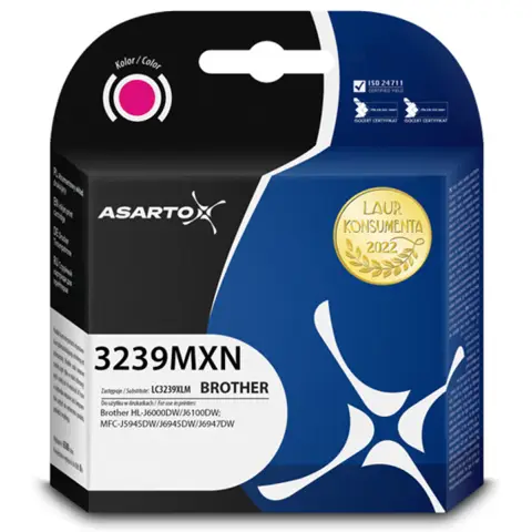 LC3239XLM zamiennik - Tusz magenta XL do Brother MFC-J6947dw, MFC-J6945dw, MFC-J5945dw, HL-J6100dw, HL-J6000dw