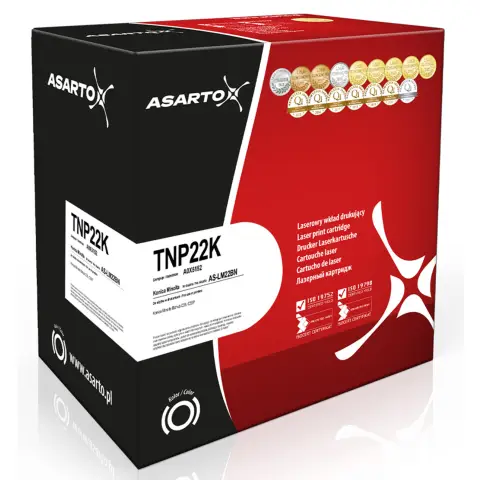 Toner AS-LM22BN Czarny do drukarek Konica-Minolta (Zamiennik Minolta TNP22K / A0X5152) [6k]