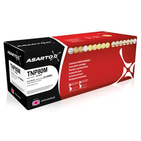 Toner AS-LM80MN Magenta do drukarek Konica-Minolta (Zamiennik Minolta TNP80M / AAJW352) [9k]