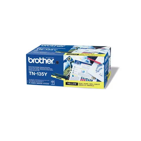 Toner Brother TN-135Y Yellow do drukarki (Oryginalny)