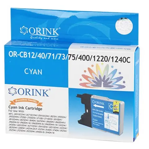 Tusz CB1240C-OR Cyan do drukarek Brother (Zamiennik Brother LC1240C) [12ml]