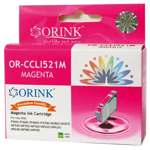 Canon CLI-521M zamiennik tusz magenta z chipem