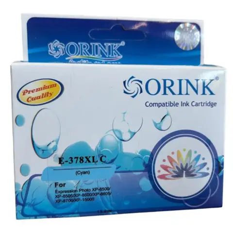 Tusz CET378C-OR Cyan do drukarek Epson (Zamiennik Epson 378XL / C13T37924010 / C13T37824010) [13.2ml]