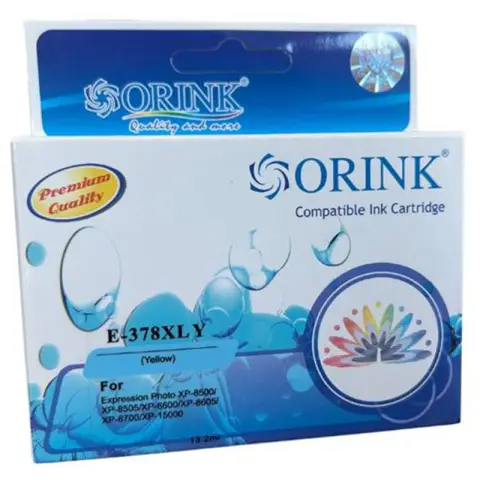 Tusz CET378Y-OR Yellow do drukarek Epson (Zamiennik Epson 378XL / C13T37944010 / C13T37844010) [13.2ml]