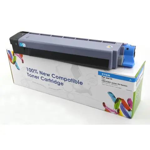 Toner CW-O801CN Cyan do drukarek OKI (Zamiennik OKI 44643003) [7.3k]