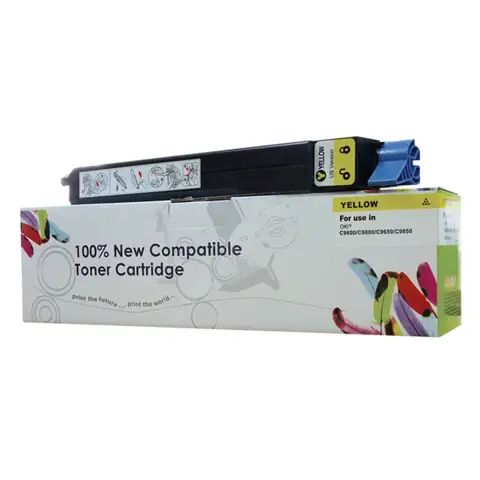 OKI 42918913 zamiennik - Toner żółty do OKI C9600, C9650, C9800, 9850